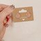 100 PCS Earring Cards - Kraft Earring Display Holder Cards, 2"x1.3" Blank Paper Cards with 2 Holes, Jewelry Display Cards for Selling, Hanging Earring, Jewelry,DIY Crafts, Retail